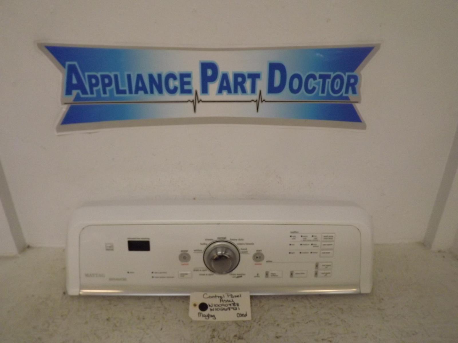 Maytag Washer W10090758 W10268921 Control Panel Assy Used Maytag Washer W10090758 W10268921 Control Panel Assy Used